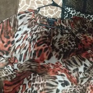 Animal print blouse